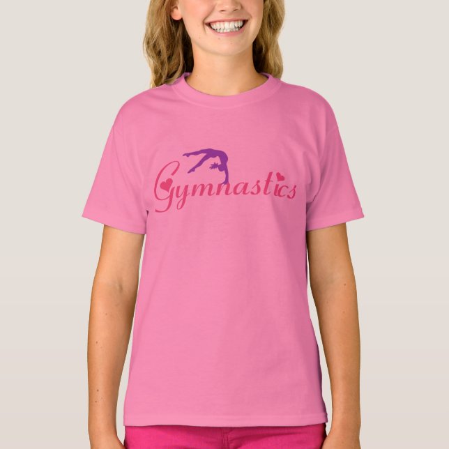 Gymnastics Heart Shirt Pink (Front)