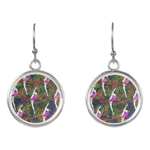 Gymnastics Hula Hoop dance drop Earrings