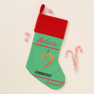 Gymnastics - I Love Gymnastics - Gymnast Christmas Stocking