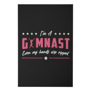 Gymnastics I'm A Gymnast Uneven Bars Vault Beam Faux Canvas Print