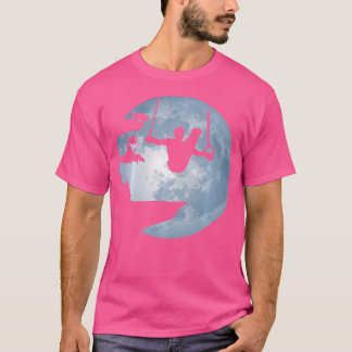 Gymnastics In Front Of Full Moon Silhouette Ring G T-Shirt