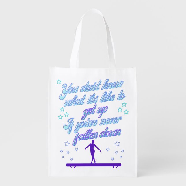 Gymnastics Inspiration  Grocery Bag (Front)