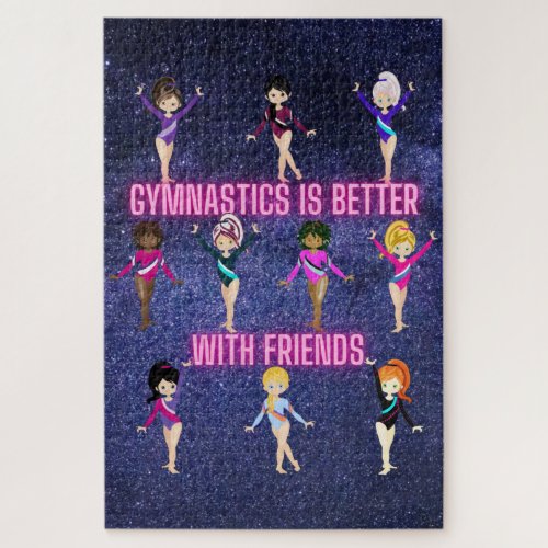 Gymnastics Is Better With Friends    Jigsaw Puzzle