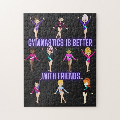 Gymnastics Is Better With Friends   Jigsaw Puzzle