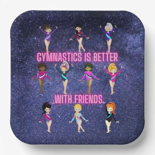 Gymnastics Is Better With Friends    Paper Plates
