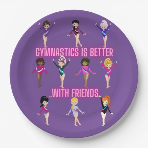 Gymnastics Is Better With Friends    Paper Plates