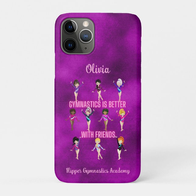 Gymnastics Is Better With Friends Personalized     Case-Mate iPhone Case (Back)