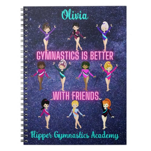 Gymnastics Is Better With Friends Personalized     Notebook
