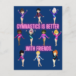 Gymnastics Is Better With Friends Postcard