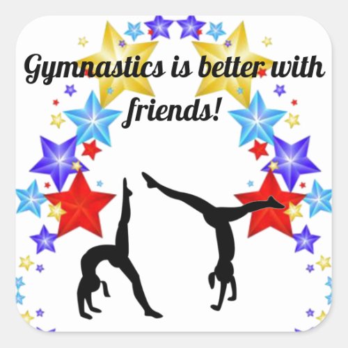 Gymnastics is better with friends Sticker