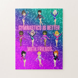 Gymnastics Is Better With Friends Super Sparkle    Jigsaw Puzzle