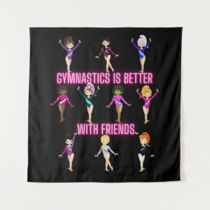 Gymnastics Is Better With Friends Tapestry