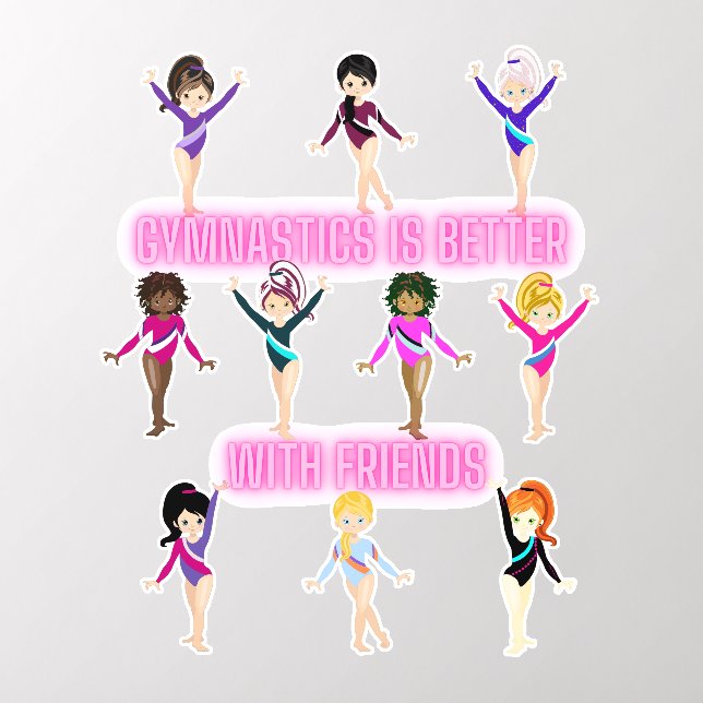 Gymnastics Is Better With Friends    Wall Decal (Insitu 2)