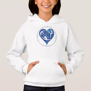 Gymnastics Is In My Heart Girls Hooded Sweatshirt