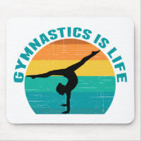 Gymnastics is Life Beautiful Sunset Gymnast Teal