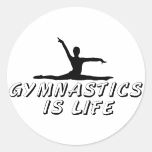 Gymnastics is Life Classic Round Sticker