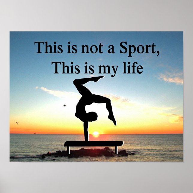 GYMNASTICS IS MY LIFE POSTER (Front)