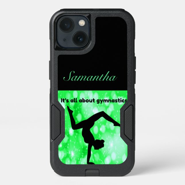 Gymnastics - It's all about gymnastics   Otterbox iPhone Case (Back)