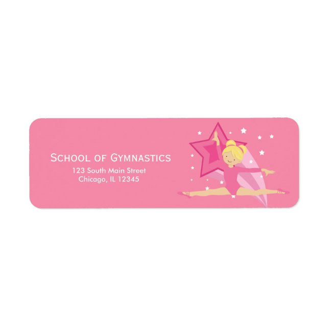 Gymnastics Label (Front)