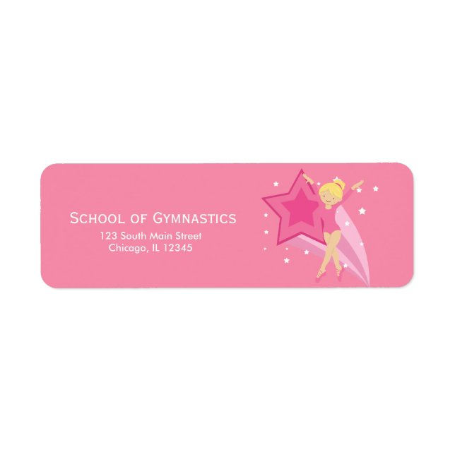 Gymnastics Label (Front)