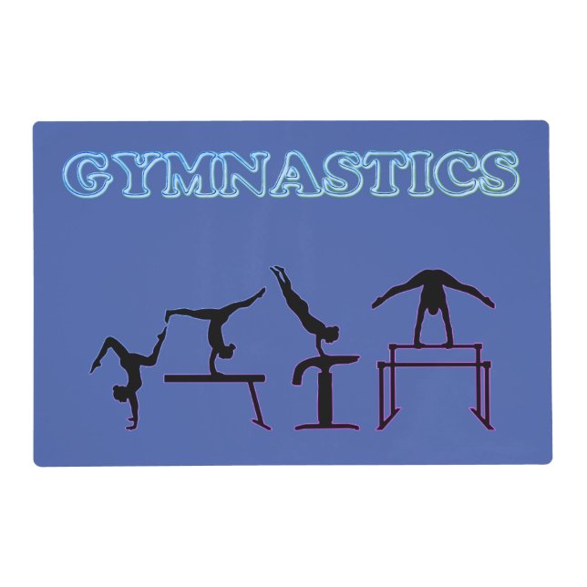 Gymnastics Laminated Placemat (Front)