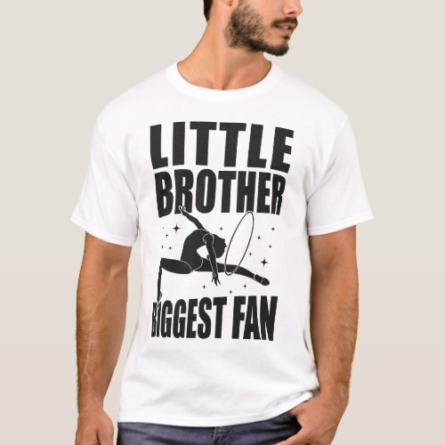 Gymnastics Little Brother Biggest Fan Brother T_Shirt