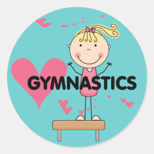 GYMNASTICS - Love Gymnastics Tshirts and Gifts Classic Round Sticker