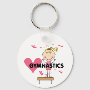 GYMNASTICS - Love Gymnastics Tshirts and Gifts Keychain