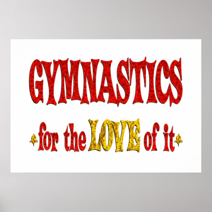 Gymnastics Love Poster