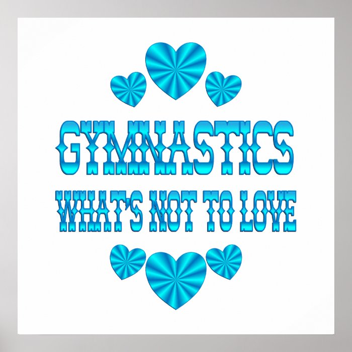 GYMNASTICS LOVE POSTERS