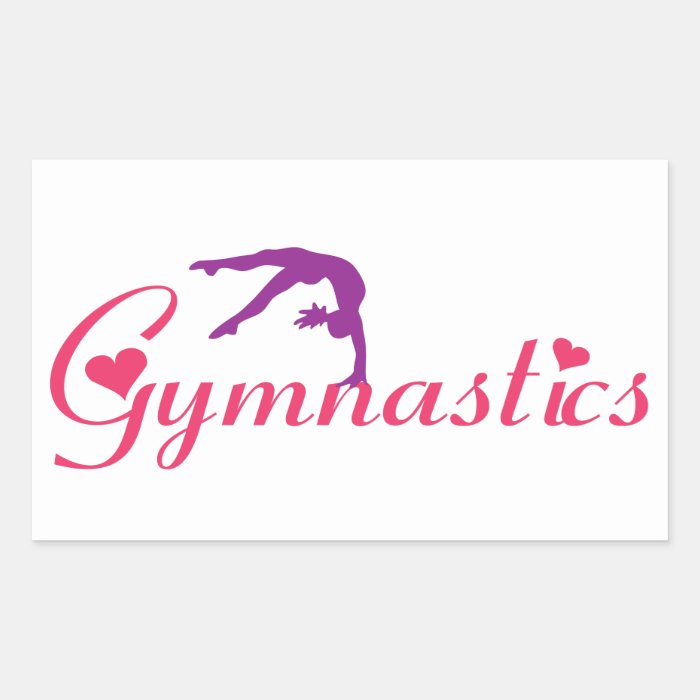 Gymnastics Love Sticker