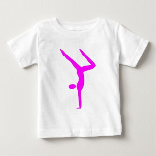 Gymnastics _ Magenta Baby T_Shirt