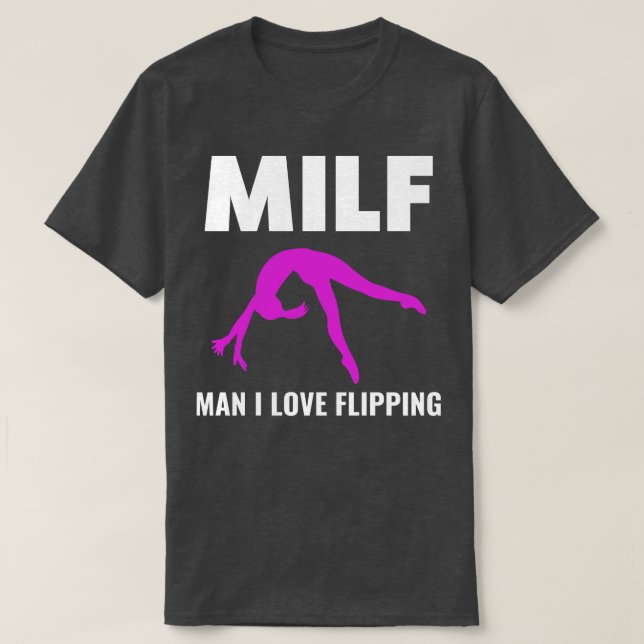 Gymnastics Man I Love Flipping Funny Cheerleader G T-Shirt (Design Front)