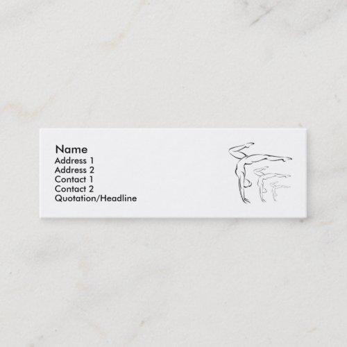 Gymnastics Business Card Template
