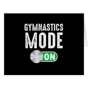 Gymnastics Mode On Cool Gymnast Athlete Coach Cards