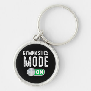 Gymnastics Mode On Cool Gymnast Athlete Keychain