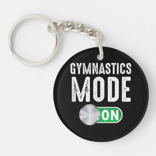 Gymnastics Mode On Cool Gymnast Athlete Keychain