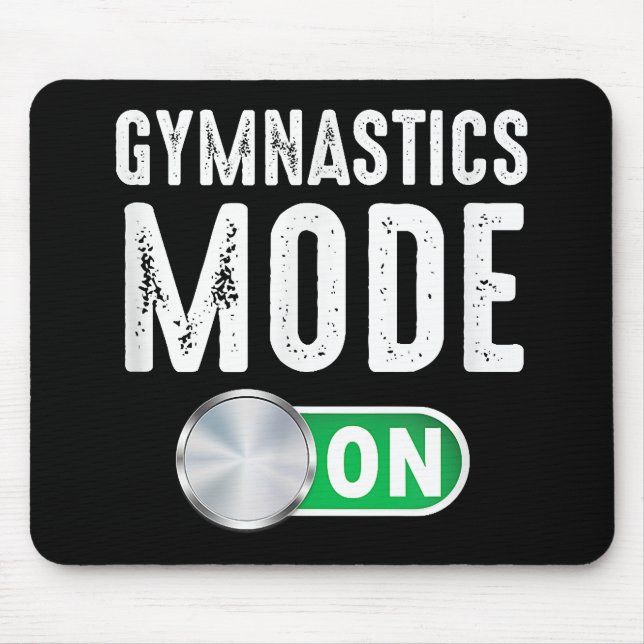 Gymnastics Mode On Cool Gymnast Athlete Mouse Pad (Front)