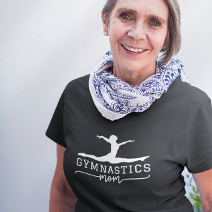 Gymnastics Mom Acrobatic Typography  T-Shirt