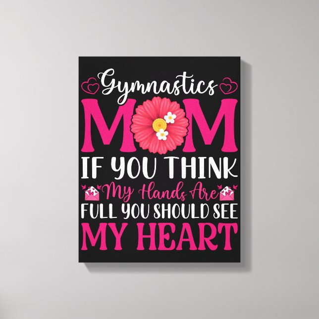 Gymnastics Mom Canvas Print (Front)