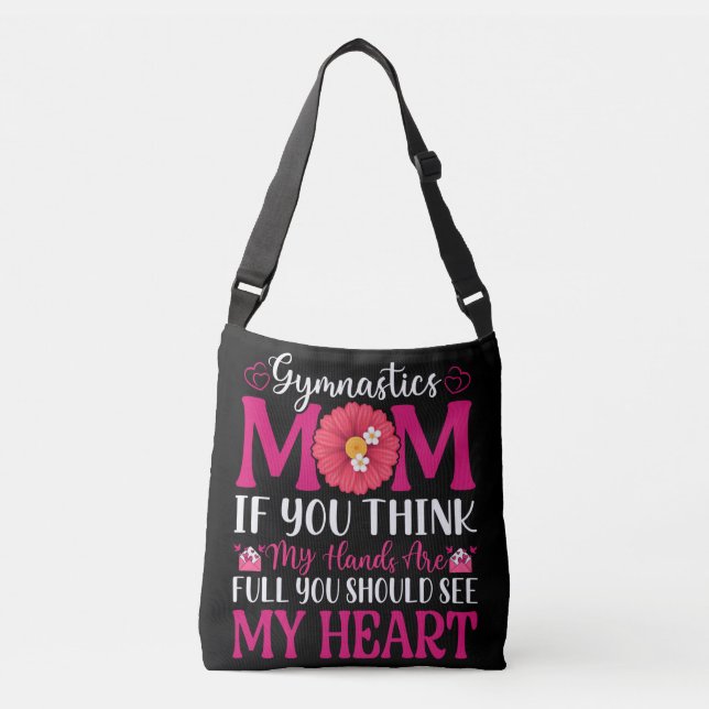 Gymnastics Mom Crossbody Bag (Front)