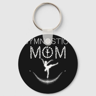 Gymnastics Mom Cute Support Women Gift Dancing Keychain