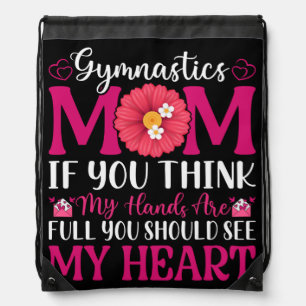 Gymnastics Mom Drawstring Bag