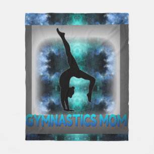 "Gymnastics Mom" fleece blanket. Blanket