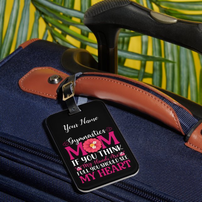 Gymnastics Mom Luggage Tag (Front Insitu 1)