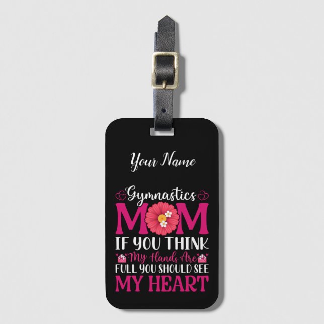 Gymnastics Mom Luggage Tag (Front Vertical)