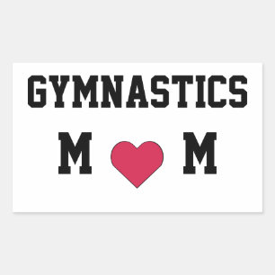 Gymnastics Mom Rectangular Sticker