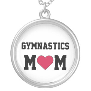 Gymnastics Mom Silver Plated Necklace