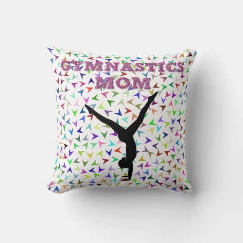 Gymnastics MOM throw pillow Throw Pillow