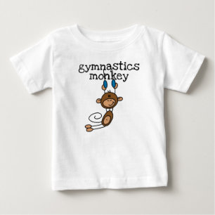 Gymnastics Monkey Baby T-Shirt